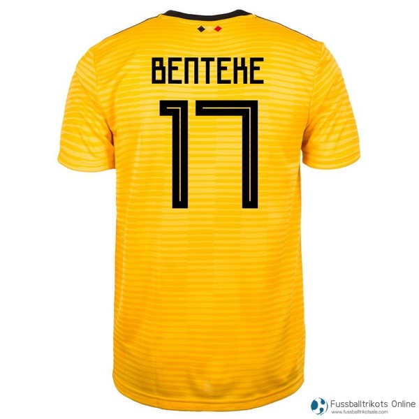 Belgica Trikot Auswarts Benteke 2018 Gelb Fussballtrikots Günstig